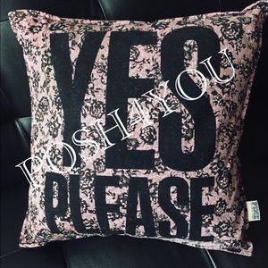 UFT RARE PINK VS THROW PILLOW (YES PLEASE)
